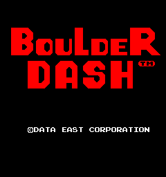 Boulder Dash (Cassette) Title Screen